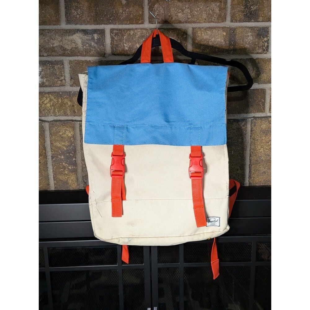 Rare Herschel RAD Cars Limited Edition Backpack White Nylon Kidcore